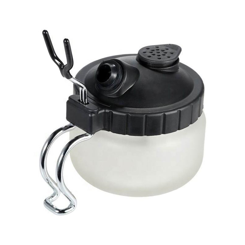 Olla de limpieza con aerógrafo con filtro mini portador de aerógrafo