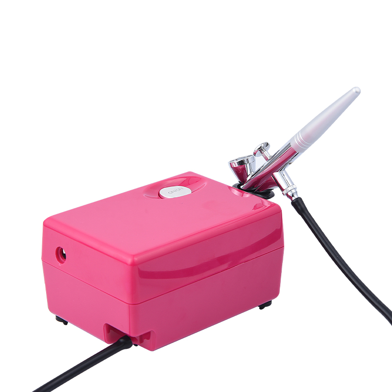Compresor de aerógrafo de 3 velocidades con kit de aerógrafo para maquillaje y arte de uñas