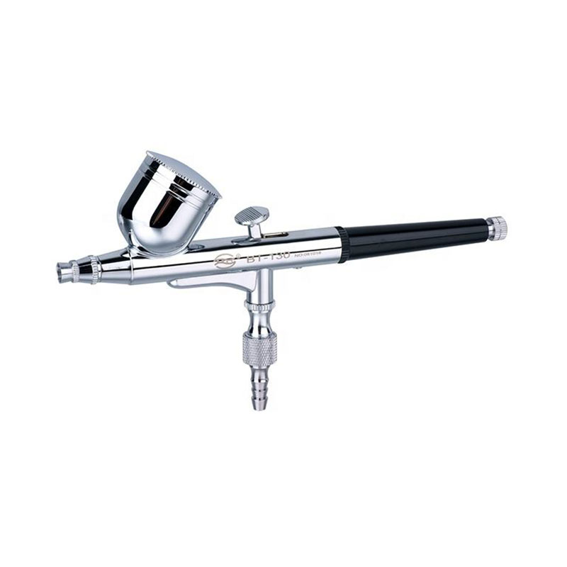 BT-130 Pistola de pulverización de alimentación de gravedad de doble acción para pistola de spray pintada de arte de uñas