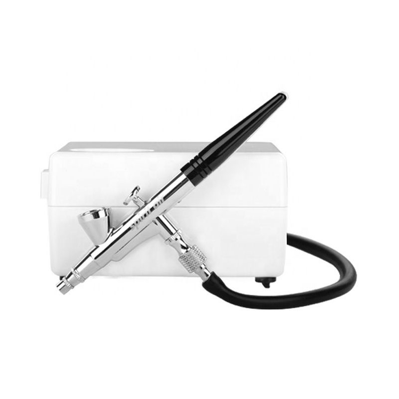 Kit de aerógrafo portátil con compresor de aire para arte corporal, pintura facial, arte de uñas, tatuaje y maquillaje